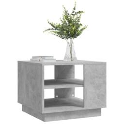 Berkfield Home Modern Coffee Table Concrete Grey 55x55x43 cm Engineered Wood - Size: 55 x 55 x 43 cm - thumbnail 4