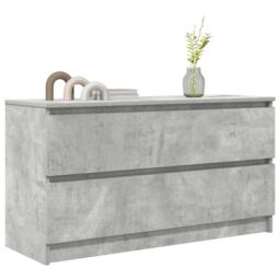 Berkfield Home TV Cabinet Concrete Grey 100x35x54 cm Engineered Wood - Size: 100 x 35 x 54 cm - thumbnail 4