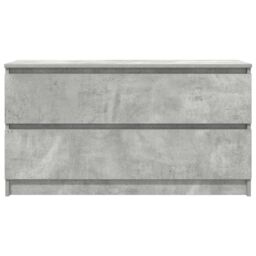 Berkfield Home TV Cabinet Concrete Grey 100x35x54 cm Engineered Wood - Size: 100 x 35 x 54 cm - thumbnail 6