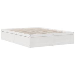 Berkfield Home Bookcase Bed without Mattress White 160x200cm Solid Wood Pine - Size: 160x200 cm - thumbnail 8