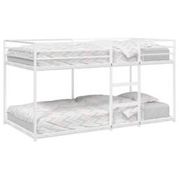 Berkfield Home Bunk Bed without Mattress White 107x203 cm Steel - thumbnail 2