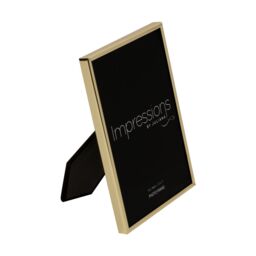 "IMPRESSIONS Brass Finished Photo Frame Oblong Thin - 5""X 7"" in Metallics" - thumbnail 2