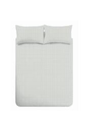 Catherine Lansfield 'Bamford Gingham Check' Reversible Duvet Cover Set in Green - Size: Double - thumbnail 5