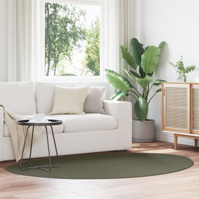 "Berkfield Home Rug ""HUARTE"" Short Pile Soft & Washable Forest Green 140x200 cm - Size: Medium" - image 1