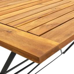 Berkfield Home Durable 5 Piece Folding Outdoor Dining Set Solid Acacia Wood in Brown - thumbnail 8