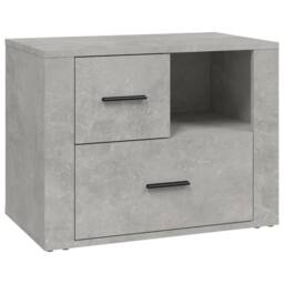 Berkfield Home Bedside Cabinet Concrete Grey 60x36x45 cm Engineered Wood - Size: 60 x 36 x 45 cm - thumbnail 1