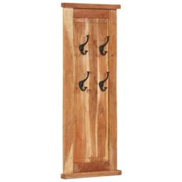 Berkfield Home Coat Racks 2 pcs Solid Wood Acacia 38x100 cm in Brown - thumbnail 9