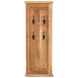 Berkfield Home Coat Racks 2 pcs Solid Wood Acacia 38x100 cm in Brown - thumbnail 4