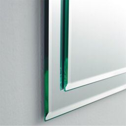 Clifton 40cm Deluxe Rectangular Bevelled Edge Bathroom Wall Mirror in Natural - thumbnail 4