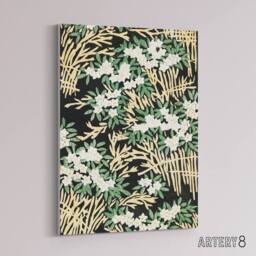 "Artery8 Abstract Floral Forest Pattern Canvas Wall Art Print Bijutsukai in Green - Size: W18"" x H24""" - thumbnail 2