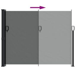 Berkfield Home Retractable Side Awning Anthracite 160x600 cm - thumbnail 5
