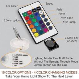 Bright Zeal Black 45cm USB/Battery Color-Changing LED Pearl Tree Light with Remote - thumbnail 3
