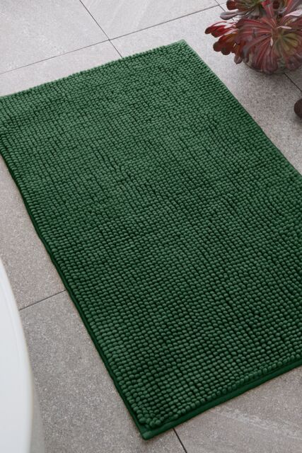 Catherine Lansfield 'Bobble' Bath Mat in Dark Green - image 1