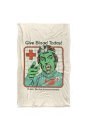 Steven Rhodes Give Blood Today Silky Touch Super Soft Throw Blanket - Size: Small - thumbnail 1