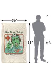 Steven Rhodes Give Blood Today Silky Touch Super Soft Throw Blanket - Size: Small - thumbnail 3