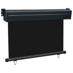 Berkfield Home Stylish Balcony Side Awning 105x250 cm Black