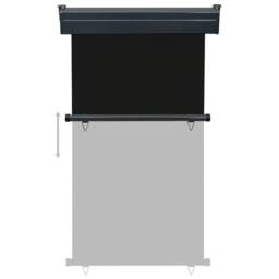 Berkfield Home Stylish Balcony Side Awning 105x250 cm Black - thumbnail 5