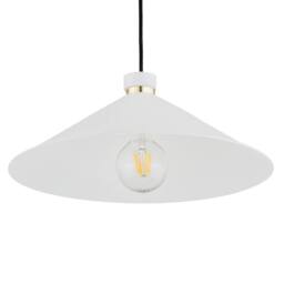 Netlighting Nashville Dome Pendant Ceiling Light White Structure Brass Elements - thumbnail 5