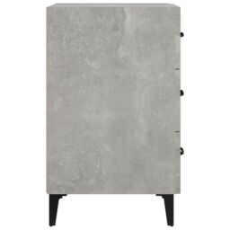 Berkfield Home Bedside Cabinet Concrete Grey 40x40x66 cm Engineered Wood - Size: 40 x 40 x 66 cm - thumbnail 4