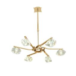 Netlighting Alfa Telescopic Semi Flush Convertible 6 Light G9 French Gold - thumbnail 1