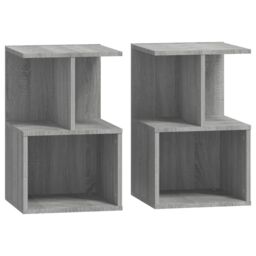 Berkfield Home Bedside Cabinets 2 pcs Grey Sonoma 35x35x55 cm Engineered Wood - Size: 35 x 35 x 55 cm - thumbnail 2