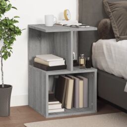 Berkfield Home Bedside Cabinets 2 pcs Grey Sonoma 35x35x55 cm Engineered Wood - Size: 35 x 35 x 55 cm - thumbnail 3