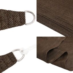 Berkfield Home Sunshade Sail 160 g/m¬≤ Brown 7x7 m HDPE - thumbnail 6