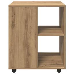 Berkfield Home Rolling Cabinet Artisan Oak 60x53x72 cm Engineered Wood in Brown - Size: 60 x 53 x 72 cm - thumbnail 5