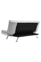 Living and Home Fabric 3-Seater Convertible Sofa Bed in Light Grey - thumbnail 6
