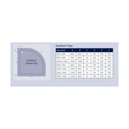 Clifton 900mm x 760mm OFFSET Quadrant Shower Tray - RIGHT- STONE RESIN in White - thumbnail 2