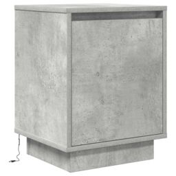 Berkfield Home Bedside Cabinets with LED Lights¬†2 pcs Concrete Grey 38x34x50 cm - Size: 38 x 34 x 50 cm - thumbnail 7