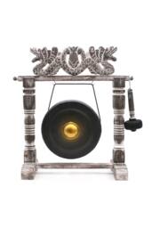 KDMD Healing Bali Gong with Stand-25cm Black, Handmade, Musical & Decorative in Black - thumbnail 1