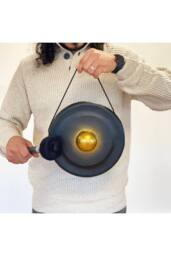KDMD Healing Bali Gong with Stand-25cm Black, Handmade, Musical & Decorative in Black - thumbnail 5
