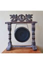 KDMD Healing Bali Gong with Stand-25cm Black, Handmade, Musical & Decorative in Black - thumbnail 8