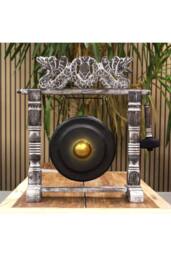 KDMD Healing Bali Gong with Stand-25cm Black, Handmade, Musical & Decorative in Black - thumbnail 6