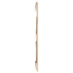 Berkfield Home Wall Headboard 140x3x60 cm Solid Wood Pine in Brown - Size: 140 x 3 x 60 cm - thumbnail 5