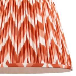 Netlighting Higgledy Gloss Pink Floor Lamp Orange Fabric Zigzag Shade 40cm E27 - thumbnail 6