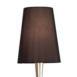 Netlighting Paola Wall Lamp E14 Silver ed Black Shade & Black Glass Droplets - thumbnail 3