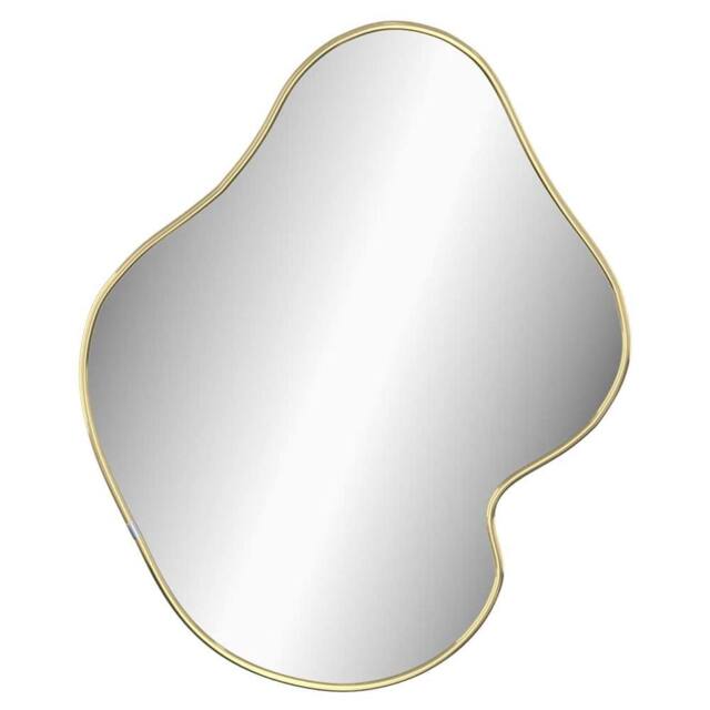 Berkfield Home Wall Mirror Gold 60x50 cm - image 1