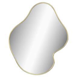 Berkfield Home Wall Mirror Gold 60x50 cm - thumbnail 1