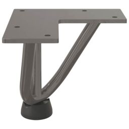 Berkfield Home Hairpin Table Legs 4 pcs Natural Steel 10 cm Solid Steel in Brown - thumbnail 6