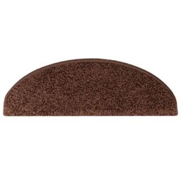 Berkfield Home Carpet Stair Treads 15 pcs Brown 65x21x4 cm - Size: Medium - thumbnail 6