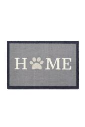 My Mat Home Paw 1 Washable Indoor Nylon Mat in Grey - Size: 50 cm x 75 cm - thumbnail 1