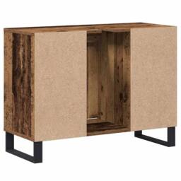 Berkfield Home Bathroom Vanity Unit Old Wood Particle board Medium in Brown - thumbnail 8