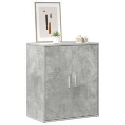 Berkfield Home Shoe Cabinet Concrete Grey 60x35x70 cm Engineered Wood - Size: 60 x 35 x 70 cm - thumbnail 4
