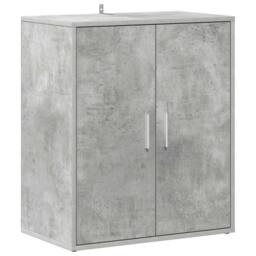 Berkfield Home Shoe Cabinet Concrete Grey 60x35x70 cm Engineered Wood - Size: 60 x 35 x 70 cm - thumbnail 3