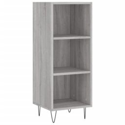 Berkfield Home Highboard Grey Sonoma 34.5x34x180 cm Engineered Wood - thumbnail 5