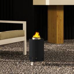 Wyld Haus Balatti Small Black Stainless Steel Tabletop Smokeless Fire Pit - thumbnail 8