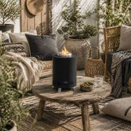 Wyld Haus Balatti Small Black Stainless Steel Tabletop Smokeless Fire Pit - thumbnail 1