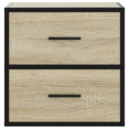 Berkfield Home Wall-mounted Bedside Cabinets 2 pcs Sonoma Oak 40x31x39.5 cm in Brown - thumbnail 5